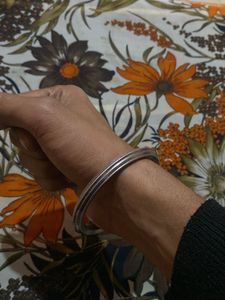 Silver Tone Metal Bangle