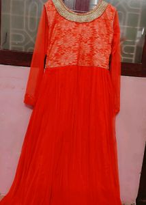 Heavy Gown With Sequence Work