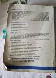 R D Sharma Math Book For Class 12 Volume 1