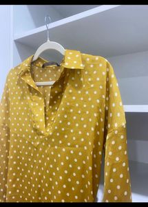 Zara Polka Dot Smock Top