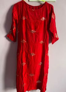 Red Beautiful Kurti