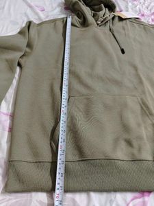 Men Olive Pista Green Hoodie Pullover Extra Large