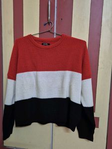 Color Block Knit Sweater