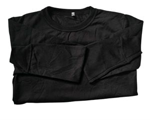 Black Cotton Crewneck Tee