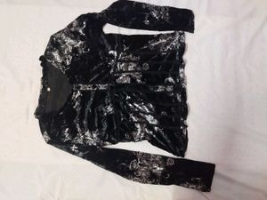 Black Velvet Top