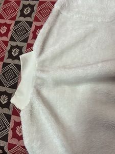 Cozy White Fuzzy Pullover