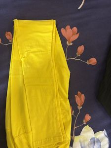 Kyoti Yellow Stretch Churidar