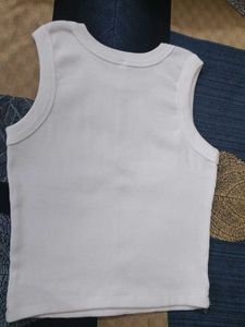 Cute White Tank Top with Bows