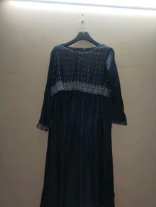 Elegant Navy Blue Kurta