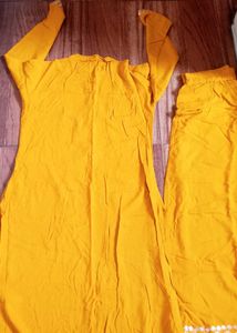 Mustard Yellow Sharara Set