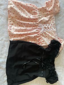 Pinterest dark core babydoll top🖤✨