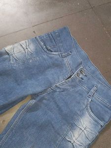 Blue White Combination Jeans