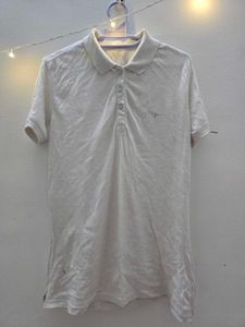 Casual White Polo T-Shirt