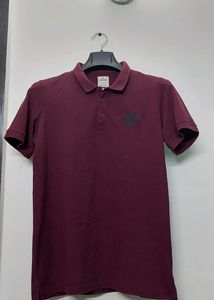 WROGN MAROON SOLID POLO TSHIRT