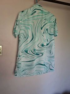 Patterned Button-Down Shirt