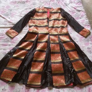 Stylish Brocade Part Wear Frock