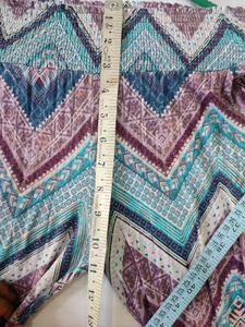 Patterned Palazzo Pants Wait 30-36 Elasticated