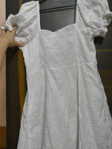 White Eyelet Dress