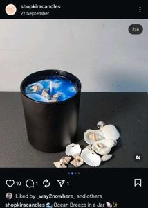 Seashell Candle