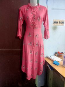 Beutiful Umbrella  Kurti 44" Size Pink Colour