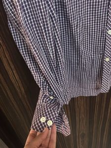 Lavender Check Shirt Men 💜