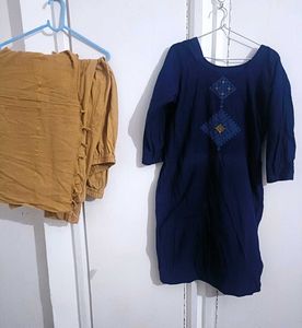 Elegant Blue Kurta Pant Set