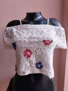 White Beautiful Crop Top