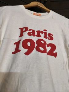 Heyday Women Cream Colour Print Regular Tshirt