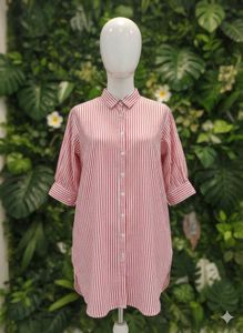 Striped Button-Down Shirt