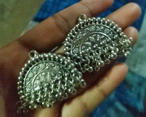 Boho Silver Dangle Earrings