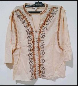 Embroidered Bohemian Top