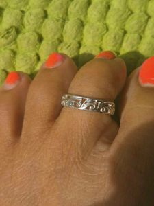 Adjustable filigree 925 Silver mettis/toerings