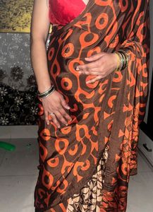 crepe saree