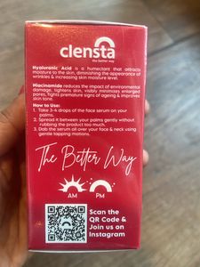 Clensta Face Serum and Aloe Vera Gel
