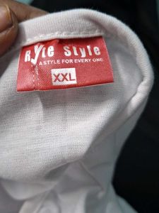 White Button-Down Tee