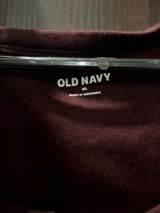 Maroon Henley Top