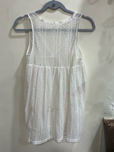 White Coquette Lace Tank Top