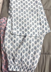 Pink Floral Print Kurti