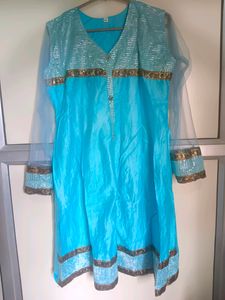 Blue Anarkali Kurti