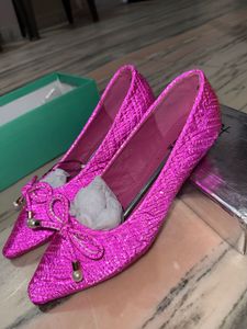 Pink redium short heel
