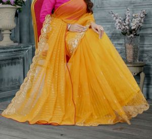 Saree With Blouse Fabric
