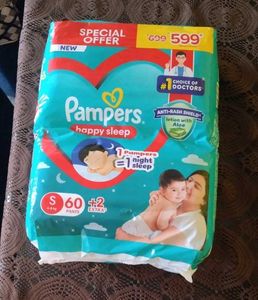 Happy Sleep Pant Style Baby Diapers+ 3 Diaper Free