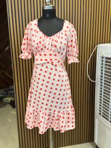 Polka Dot Short Cute Dress