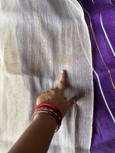pure cotton needle jamdani saree