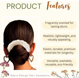 (2 Pcs) Scented Mogra Gajra Hair Accessor