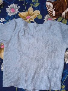 Blue Long Sleeve Top