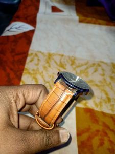 Peter England Brown Leather Watch