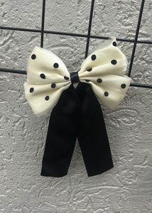Polka Dot Hair Bow Clip
