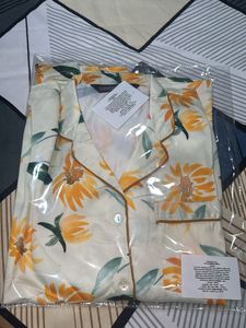 Floral Satin Pajama Set