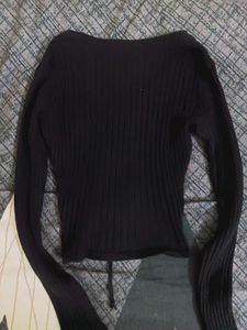 Black Long Sleeve Top